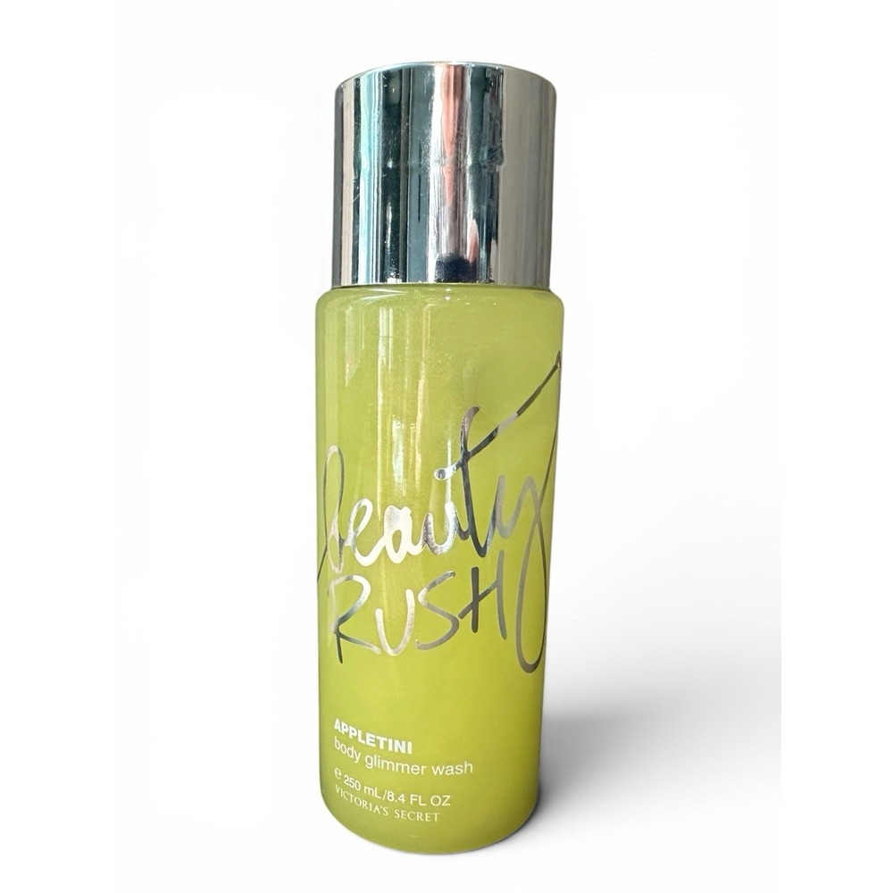 NEW VICTORIA'S SECRET BEAUTY RUSH APPLETINI BODY GLIMMER BODY WASH 8.4 OZ Y2K